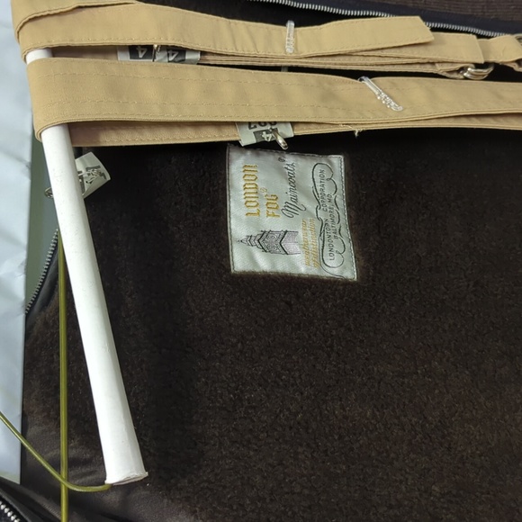 London Fog long coat with liner 16R KHAKI TRENCH COAT - Picture 4 of 10